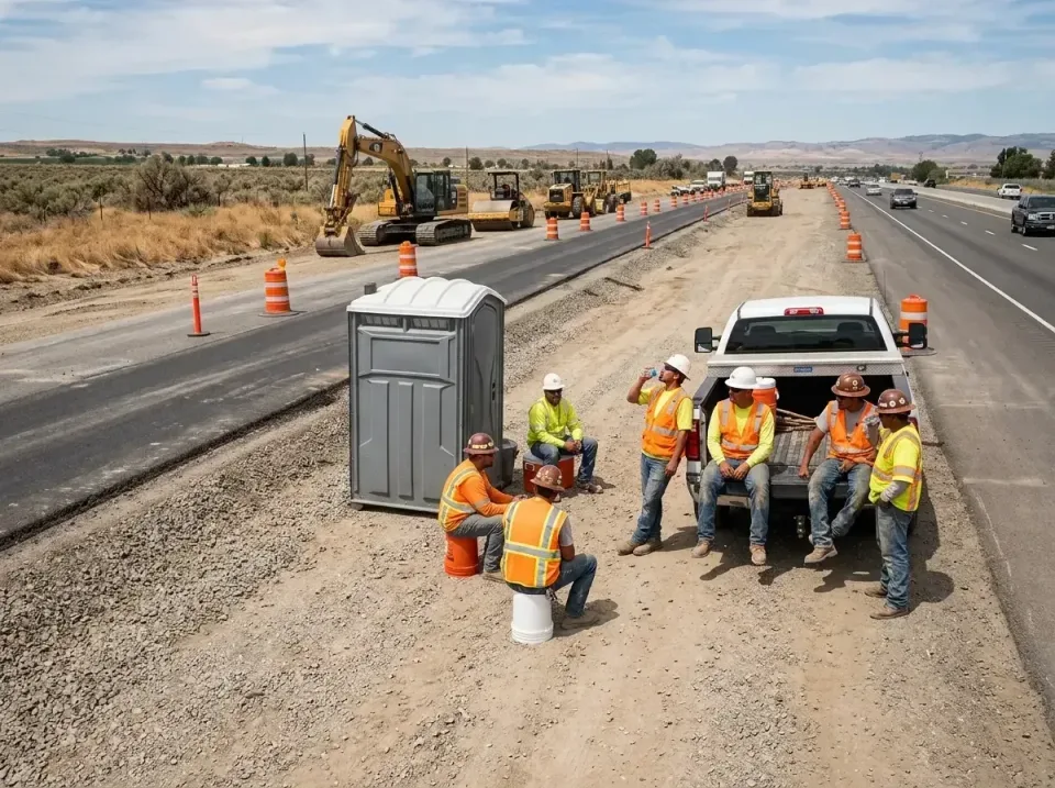 highway-road-construction-crew-007 — frequently asked questions, Porta Potty and Restroom Rentals in Cornelius, OR